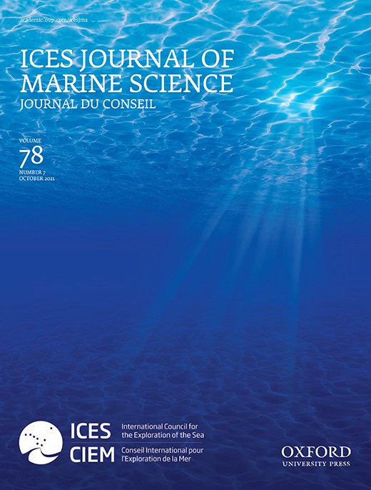 Cover of the ICES Journal of Marine Science issue in which the article was published
